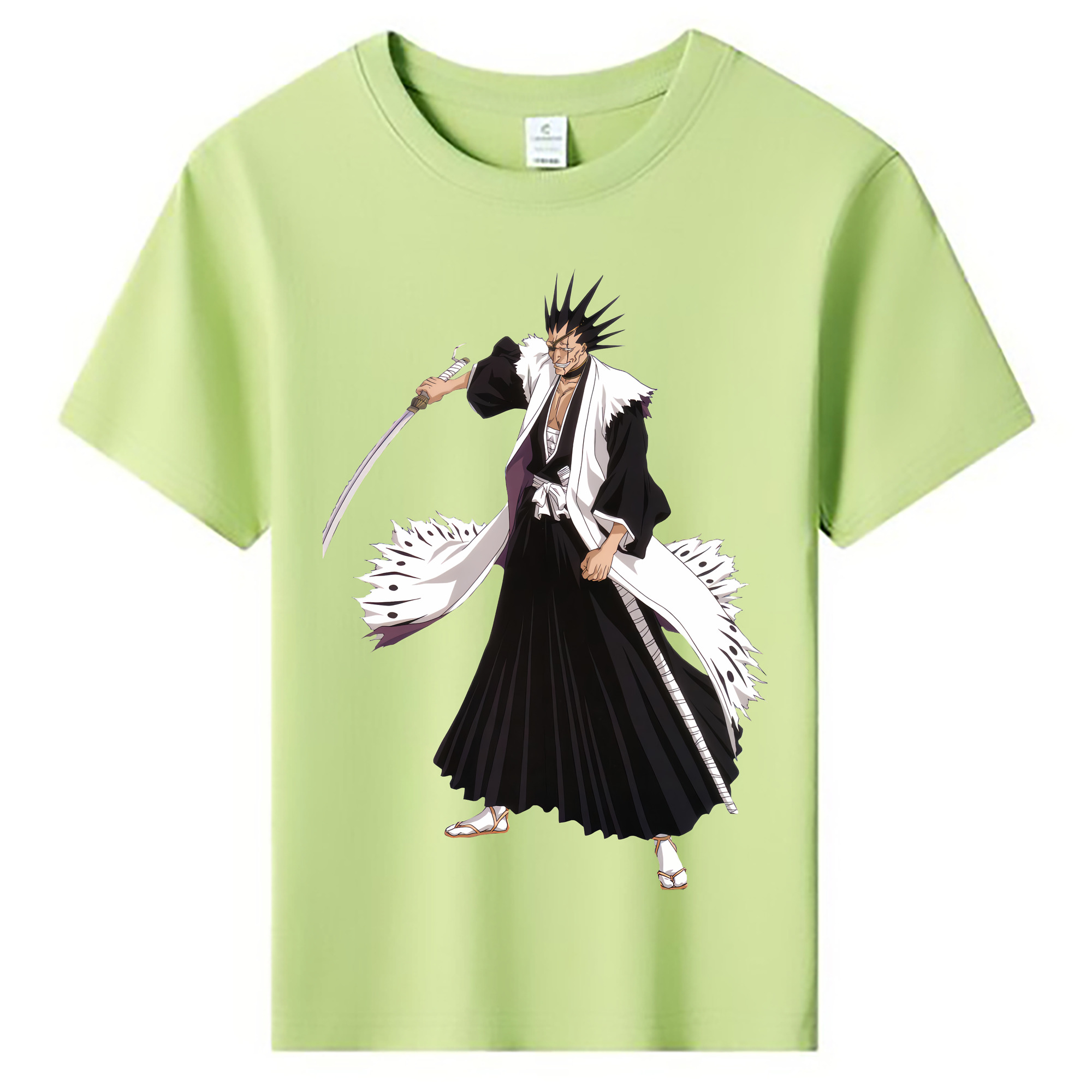 （画像用） ブリーチ ざらき けんぱち BLEACH Zaraki Kenpachi 綿100％キッズTシャツ（フロントプリント）